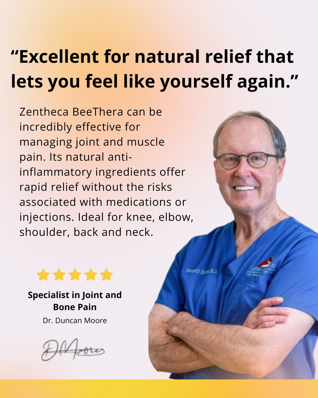 Natural and Immediate Relief for Bones and Joints with Bee Venom
