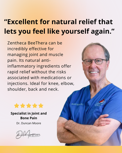 Natural and Immediate Relief for Bones and Joints with Bee Venom