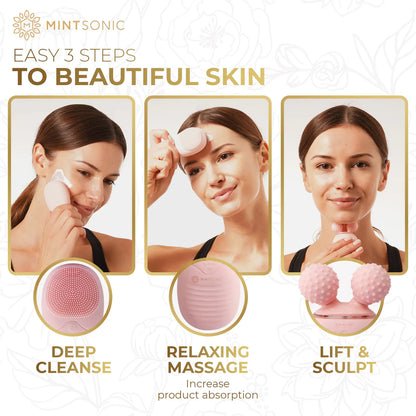 MintSonic V-Lift™ #1 Cleanser, Roller & Sculptor